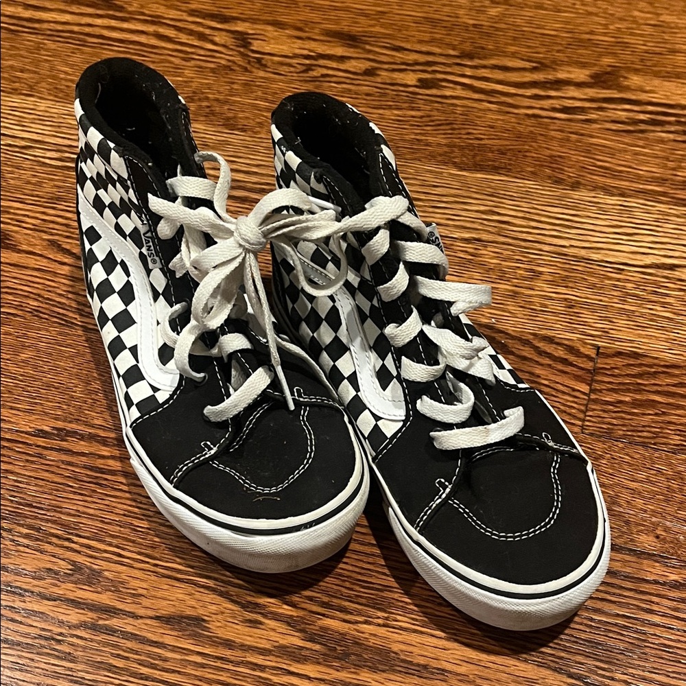 Vans Black and White Checkered Sneakers